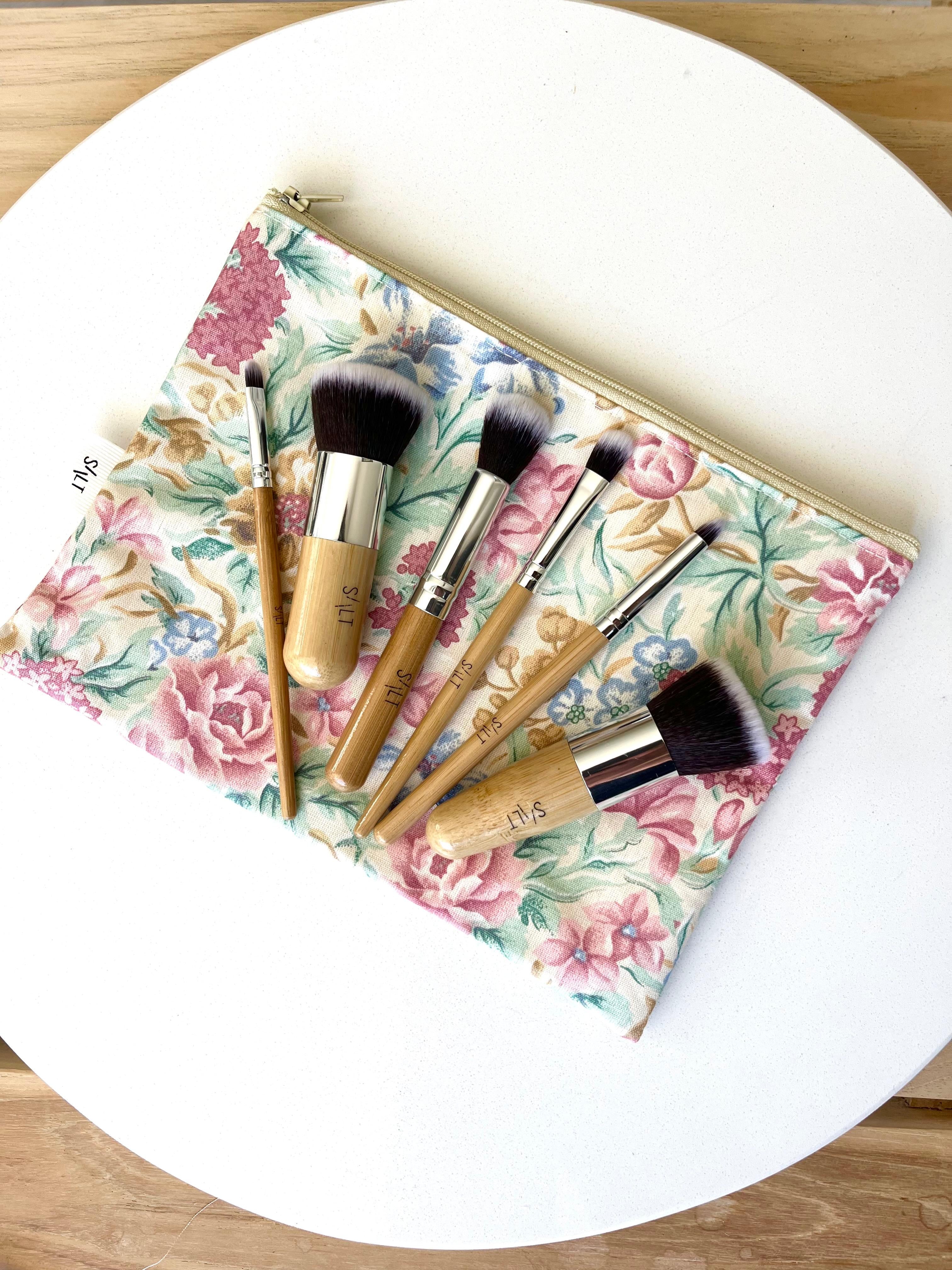 6 Piece Brushset - Pink floral